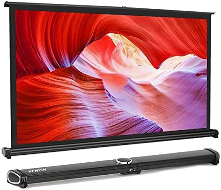 Tabletop Projection Screen 40" 16:9 Mini Table Projector Screen HD Matte White Portable Tabletop Projection Screen for LED/LCD/DLP Projectors