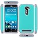ZenFone 2E Case, LK [Drop Protection] [Shock-Absorption] Hybrid Dual Layer Armor Defender Protective Case Cover for ASUS ZenFone 2E (Teal)