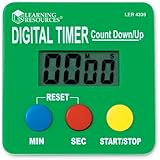 Learning Resources LER4339 Digital Timer, Count Down/Up