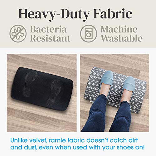 Under Desk Ergonomic Footrest Plus Foam Foot Rest for Circulation and