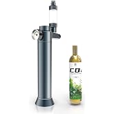 FZONE Desktop Aquarium CO2 System,45g CO2 Cartridge,5/8" &amp; 3/8" Compatible | Lasts 20&ndash;50 Days,Space-saving,Quick &amp; Easy Setup,Compact,Portable,Lightweigh,Precision Bubble Control,For Nano Planted tanks