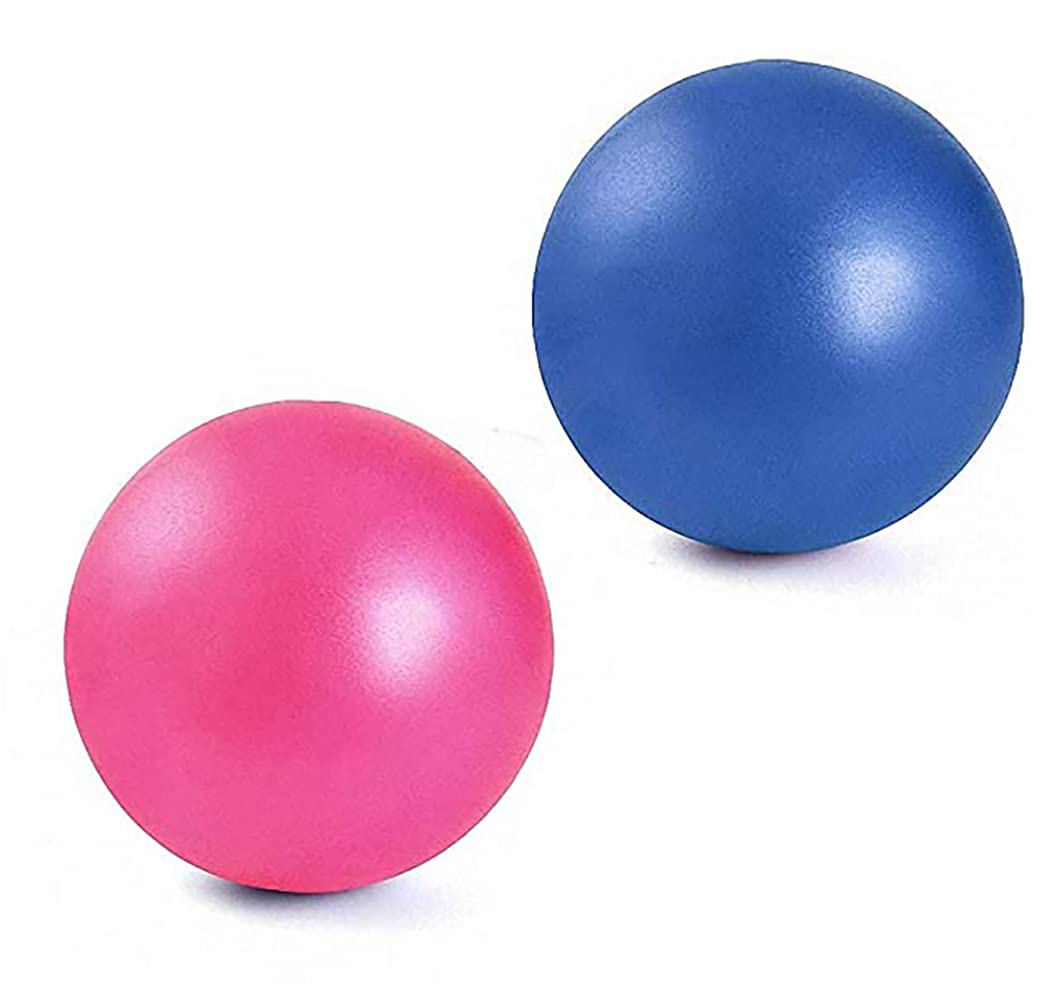 RANCER 2 Pack Soft Pilates Ball, 25cm Therapy Ball, Core Ball, Mini Bender Ball for Pilates, Yoga Fitness Stability, Workout, Bender, Barre, Core Training and Physical Therapy, Improves Balance