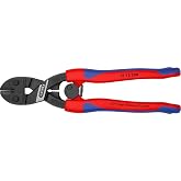 KNIPEX - 7112200 Tools 71 12 200, Comfort Grip High Leverage Cobolt Cutters with Opening Lock and Spring