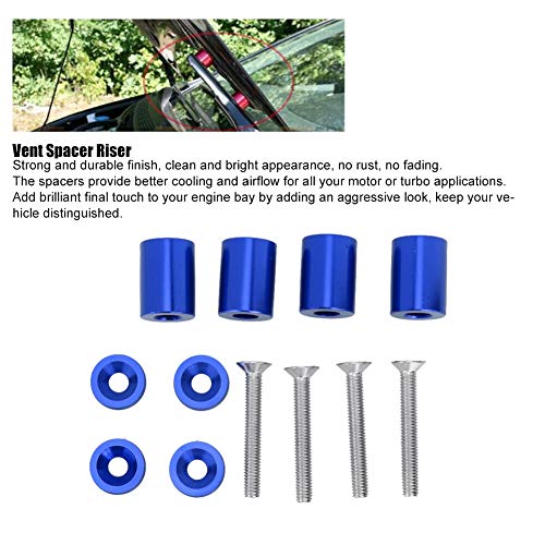 2PCS Car Hood Spacers With Tool Set,Hood Vents For Cars