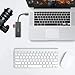 USB C Hub, 7-in-1 USB C Multiport Adapter with 4K USB C to HDMI, 3 USB 3.0 Ports, 100W PD Charging Port, SD/TF Card Reader for MacBook Pro, ChromeBook, XPS and More Type C Laptops