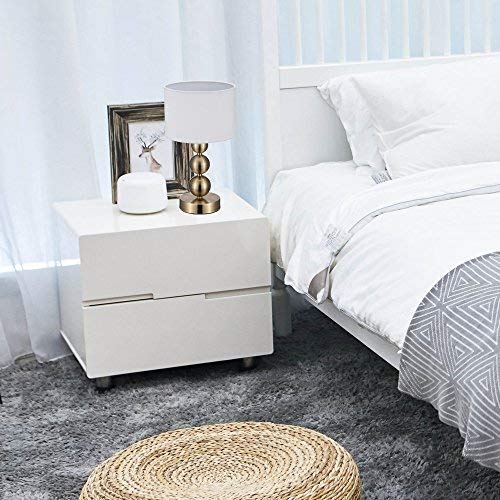 JINZO Portable Touch Table Lamp Dimmable With Fabric Shape Antique Brass Finished.