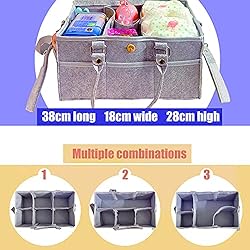 LEITOR Diaper Organizer,Easy to Clean and