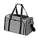 Cat Carrier,Pet Carrier Airline Approved,Cat Carrier with Wheels, Pet Carrier for Pet with Telescopic Walking Handle,Easy to Fold,Grey (Grey)
