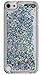 iPod Touch 6 Case Liquid Quicksand Glitter Style, iPod Touch5 Liquid Case, BLLQ Twinkle Quicksand Funy Diamond Shiny Bling Glitter Sparkle PC Hard Case for Touch6 and Touch 5 Twinkle Silver
