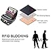 SHANSHUI Card Holder Wallet, Primely Genuine Leather RFID Credit Card Holder for Women Mother's Day Gift (Black)