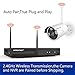 [8CH Expandable] 1080P Security Camera System Wireless,SMONET 8CH H.264 PRO Wireless Surveillance System(1TB Hard Drive) with 4pcs 2.0MP Security Cameras,P2P Home Security Camera System