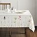 Maison d' Hermine Table Cloth Rectangle Table 100% Cotton 60 x 108 Inches Tablecloth Reusable Decorative for Dining Room, Farmhouse, Home, Party, Festive & Wedding Spring Summer - Botanical Fresh