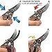 MTNZXZ Pruning Shears Silicone Handle Scissors Professional Bypass Pruners Gardening Cutters Tools SK-5 Steel Blade Clippers Tree Trimmer Efficient Rope Snips