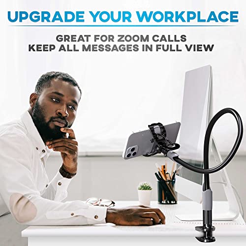 Phone Holder for Bed, Gooseneck Phone Holder Mount for Desk, Cell Phone
