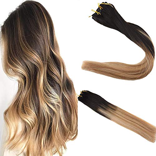 Easyouth 14 Clip In Hair Color 1b Off Black Fading To 8 Ash
