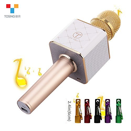TOSING-Q7-Wireless-Karaoke-Microphone-Bluetooth-Speaker-2-in-1-Handheld-Sing-Recording-Portable-KTV-Player-Mini-Home-KTV-Music-Machine-System-for-iPhoneAndroid-SmartphoneTablet-Compatible