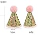ANYI16 Gold Glitter Sparkle Princess 1st Birthday Hat with Adjustable Headband for Baby Girl Party Supplies