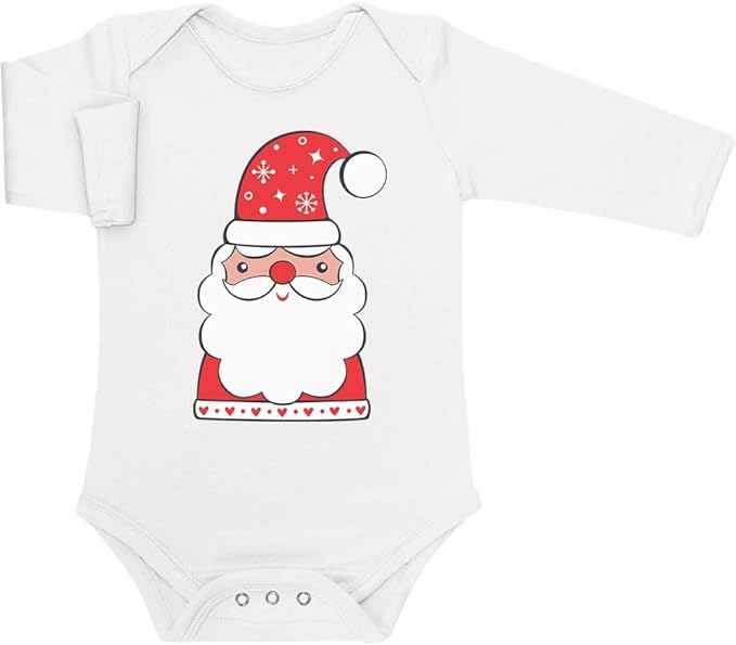 Babbo Natale Stilizzato Immagini.Shirtgeil Vestiti Natalizi Per Bimbi Dolce Babbo Natale Body Neonato Manica Lunga Amazon It Abbigliamento