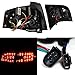 AKKON - For 05-08 Audi A4/S4/RS4 (B7) 4 Doors Sedan Model G2 Rear Black LED Tail Lights Brake Lamps 4pcs Set