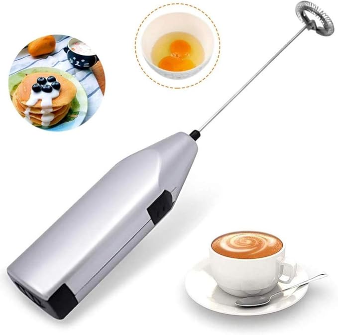 TECHVIDA Agitadores, Espumador de Leche, Mini Batidor Eléctrico Batidora de Café, Mezclador de TECHVIDA Agitadores, Espumador de Leche, Mini Batidor Eléctrico Batidora de Café, Mezclador de