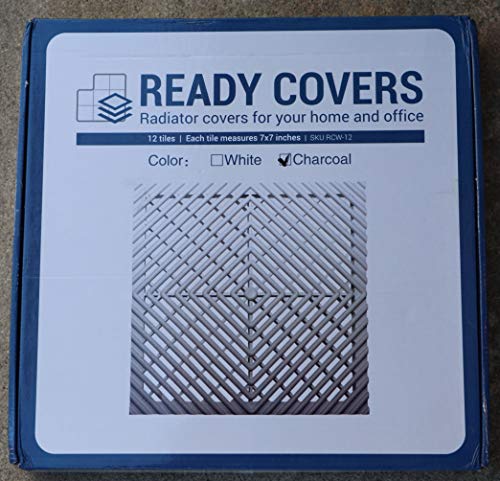 Ready Covers - Vented Safety Steam Radiator Cover/Protective Heating Cabinet for Your Home and Office: WHITE - 12 Extra Interlocking Tiles! (12, White)