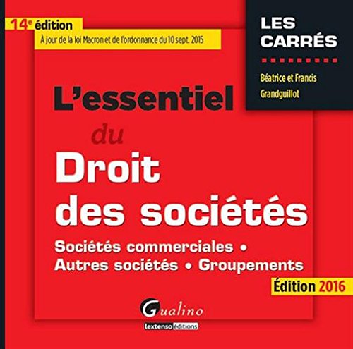 L' essentiel du droit des sociétés