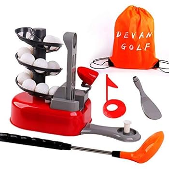 Devan Golf Toys Set Golf Ball Gaming Outdoors Golf Training Active Early Educational Exercise Toy With A Drawstring Backpack For Kids And Toddler