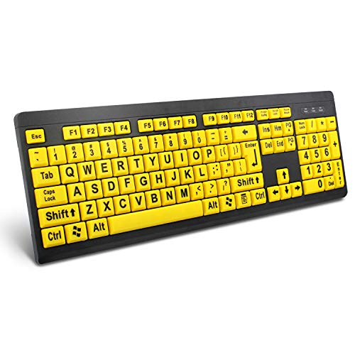 BOOGIIO Large Print Computer Keyboard