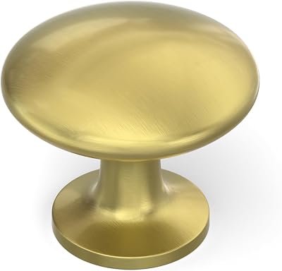 LONTAN 20 Pack Gold Drawer Knobs Brass Cupboard Knobs Zinc Alloy