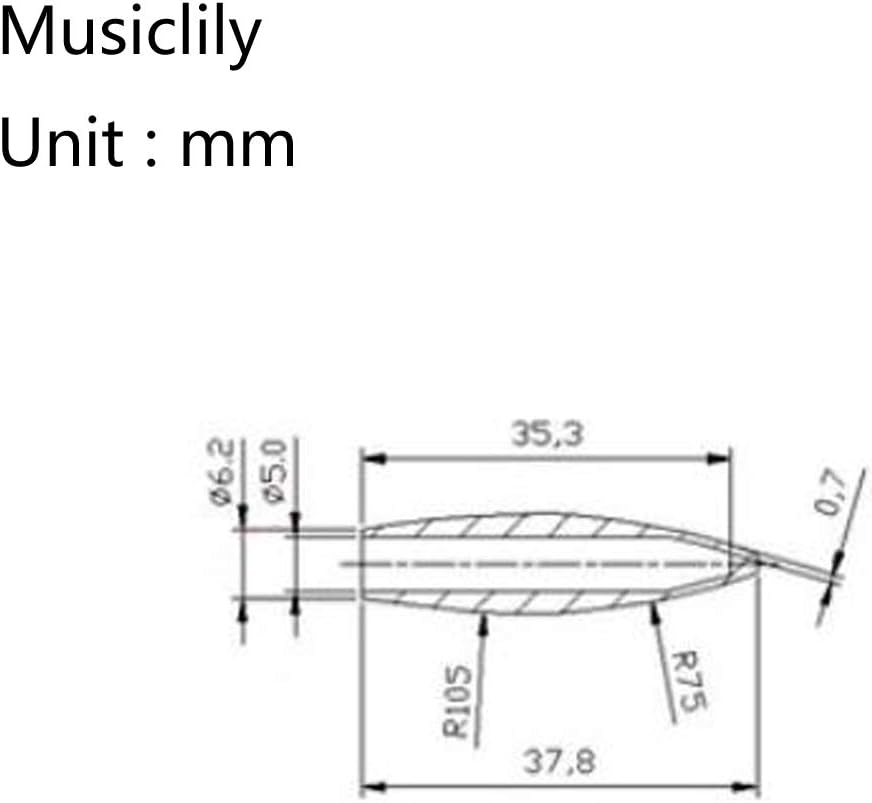 Musiclily Pro Plastic Tremolo Arm Tips Whammy Bar Caps for 5mm Tremolo Bar Strat Style Electric Guitar, White (2 Pieces) - Image 3