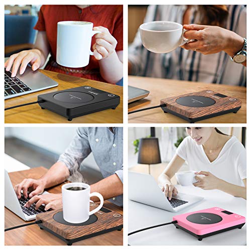 Mug Warmer for Desk with Auto Shut Off Electric Mug Warmer Office Home Desk Use Cup Warmer Plate for Coffee Milk, Tea, Water, Christmas/Birthday Gift
