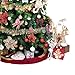 iPEGTOP 26.2ft Christmas Tinsel Garland, Classic Thick Colorful Reflections Shiny Sparkly Soft Party Hanging Tinsel Ornaments Ceiling Christmas Tree Decorations, 4 inch Wide - Gold