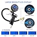 KGYECLEAR Black Digital Display Car Tire Pressure Gauge, Tire Tire Pressure Detection, Medium 250 PSI Air Chuck Tire Pressure Gauge for Cars, Trucks, SUVs Etc.(Batteries not included)