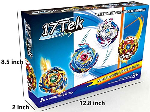 17Tek Battle Gyro Evolution Attack Pack Battling Top Game Star Storm Complete Set with Gyro, Launcher Grip, Arena Stadium and Stickers (2) - Thumbnail 4