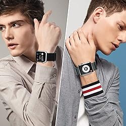 6 Pack Sport Loop Band Compatible with Apple Watch