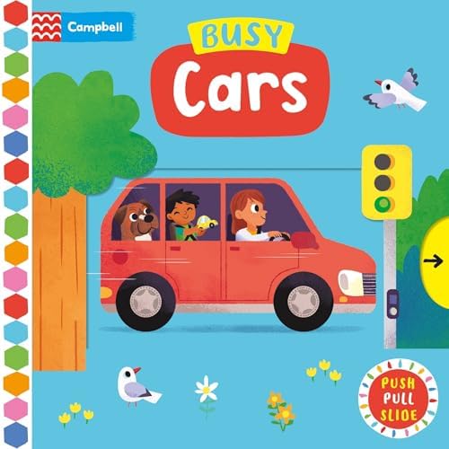 Campbell Books Ltd Busy Cars A Push, Pull, Slide Book (Campbell