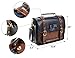 ECOSUSI Vintage Crossbody Messenger Bag Satchel Purse Handbag Briefcase for Women, Blue