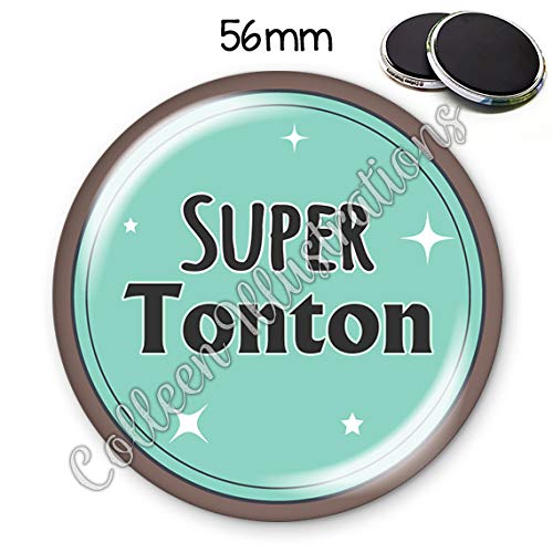 Magnet 56mm Super Tonton Aimant Frigo Idee Cadeau Anniversaire Noel Bapteme Naissance Communion Magnets Produits Handmade Centroarco Com