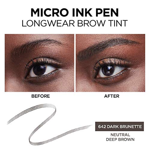 L’Oréal Paris Micro Ink Pen by Brow Stylist, Longwear Brow Tint, Hair