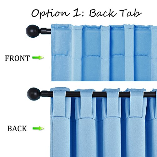 image for NICETOWN Window Treatment Blackout Panels - (Blue Color) 52x108 Inch, 