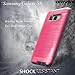 Samsung Galaxy S8 Case, COVRWARE [IRON TANK] + [Screen Protector] Heavy Duty Full-Body Rugged Holster Armor [Brushed Metal Texture] Case [Belt Clip][Kickstand], Pink
