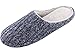 HomeIdeas Men's Cashmere Knitted Anti-slip House Slippers, Spring Summer Breathable Indoor Shoes