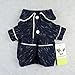 Fitwarm Stylish Dog Pajamas Pet Clothes PJS Coat Jumpsuit Soft Thick Warm Cotton Blue Medium