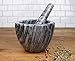 RSVP International RSVP Marble Mortar and Pestle, Grey ,Gray ,8-oz.