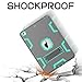 TOPSKY iPad 9.7 Case - 2017/2018, Three-Layer Shockproof Armor Defender for Apple iPad 6th/5th Generation, Grey Green