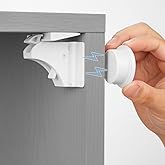 12 Pack Magnetic Child Safety Locks for Cabinets & Drawers – No Drill Baby Proofing Kit with 2 Keys – Invisible Cabinet Locks