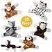 Fun and Educational Animal Fridge Magnets for Kids -Soft Plush Magnetic Animal Characters for Learning and Play, Fridge Toys for Toddlers 1-3, Board Magnets, Locker Buddies