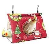 Rypet Christmas Bird Bed for Cage - Hanging Hammock