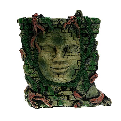 Reptile Rock Hide Cave - World 9.99 Mall Reptile Rock Hide Habitat decoration|Natural,Non-toxic, Made of Resin | Hideout For Small Lizards, Turtles, Reptiles, Amphibians,Fish (NS-68)