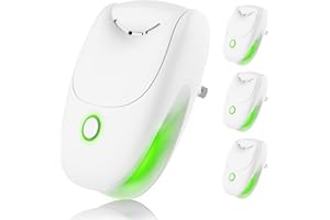 AKHQVC Plug In Negative Ion Air Purifier – 4Pack Quiet Two-speed Adjustment Air Ionizers, Mini Air Fresheners for Home, Bedroom, Office, Kitchen, Portable Odor Eliminator for Smoke, Dust, Pet Smell